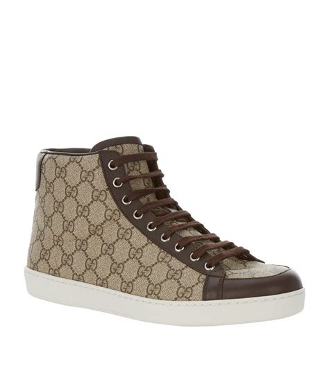 gucci brooklyn sneaker brown|Gucci crystal studded sneakers.